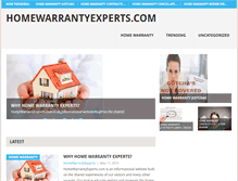 Tablet Screenshot of homewarrantyexperts.com